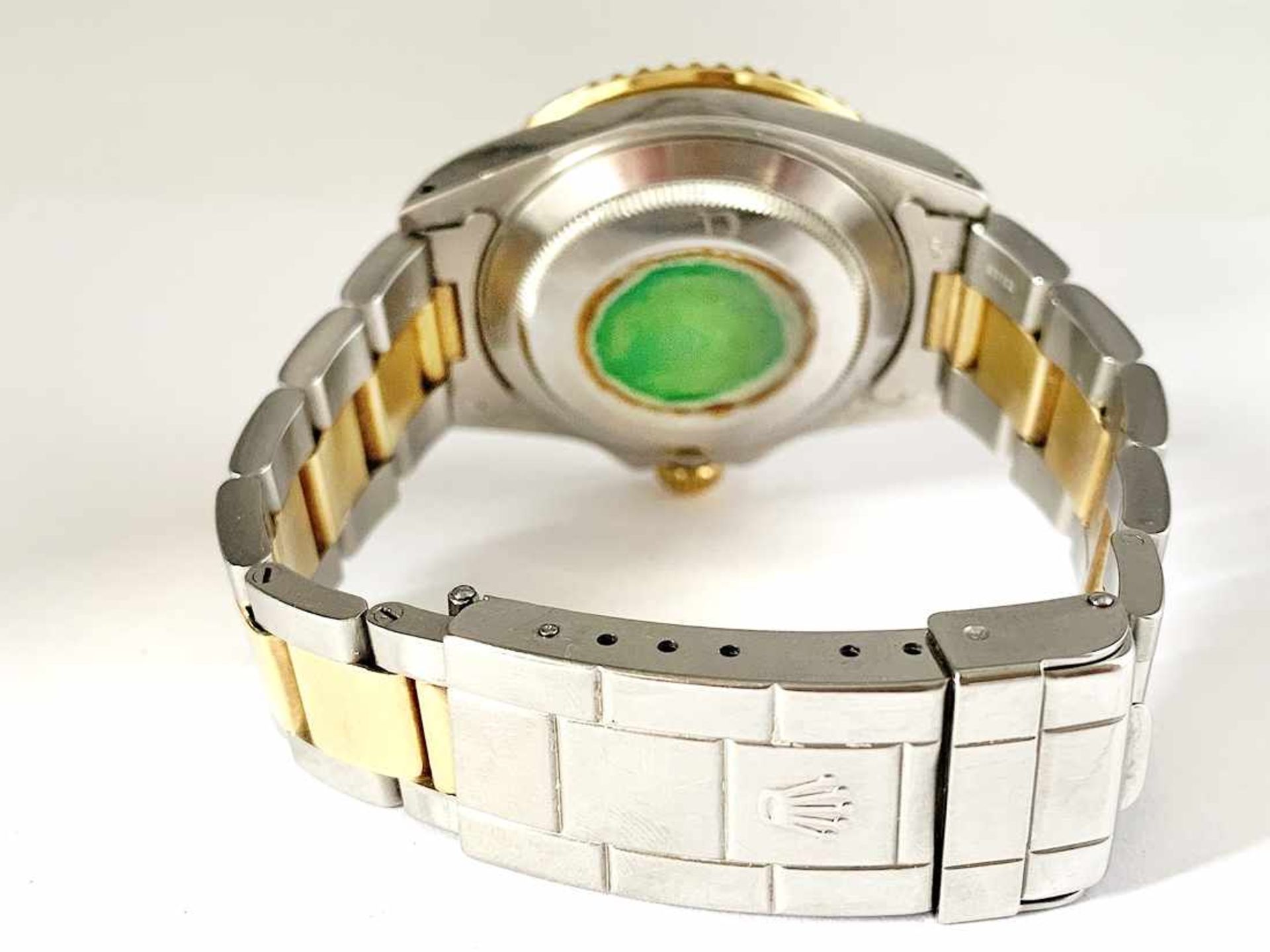 ROLEX Submariner Herrenarmbanduhr, Nr. 16613, Stahl / Gold, Papiere von 12/1999; Ø ca. 40 mm. - Bild 8 aus 13