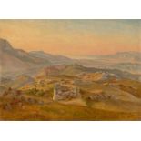 Gustav Friedrich Papperitz (1813 – Dresden – 1861)Blick von Civitella bei Olevano auf den Monte