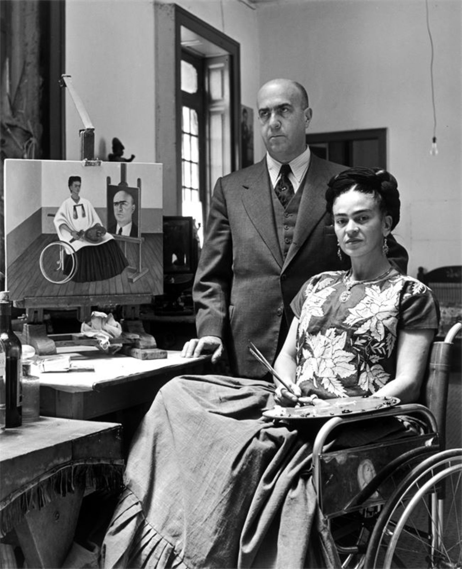 Gisèle Freund (Berlin 1908 – 2000 Paris)Frida Kahlo und ihr Arzt Dr. Farill, Mexiko-City.