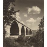 Karl Hugo Schmölz (Grafertshofen 1917 – 1986 Lahnstein)Reichsautobahnbrücke bei Jena. 1939Vintage.