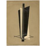 László Moholy-Nagy (Bácsborsód 1895 – 1946 Chicago)„Konstruktion VI“. 1923Farblithografie auf