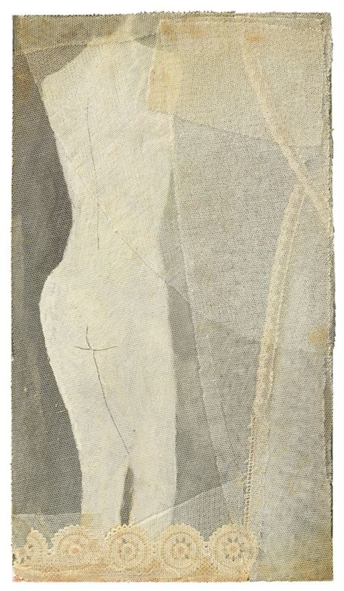 Paul Citroen (Berlin 1896 – 1983 Wassenaar)„Frivolité I“. 1934Öl und Collage auf Pappe. 43 × 24,5 cm