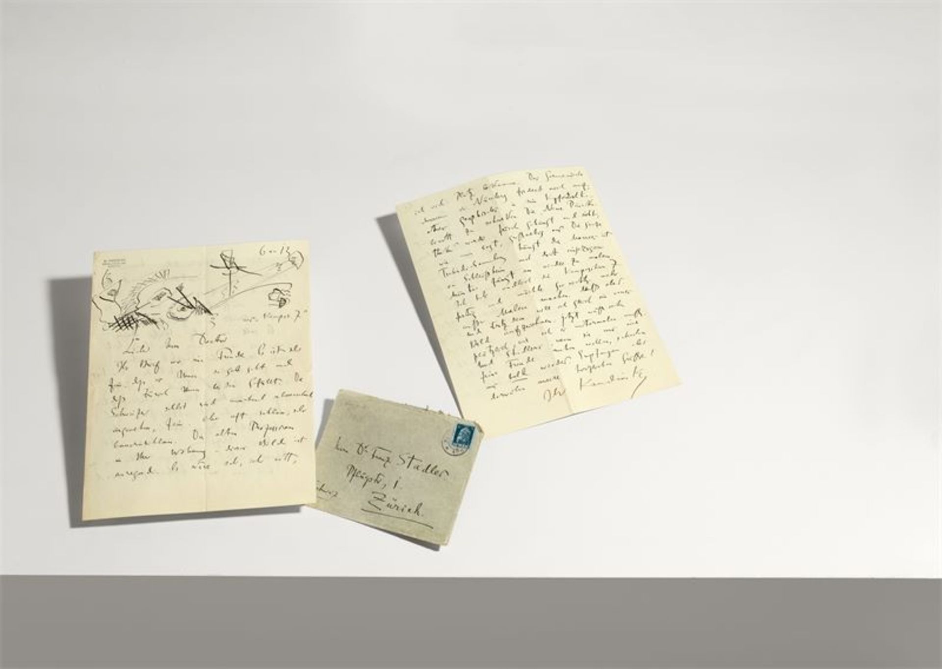 Wassily Kandinsky (Moskau 1866 – 1944 Neuilly)Autograf: Brief an den Kunsthistoriker Franz