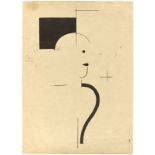 Oskar Schlemmer (Stuttgart 1888 – 1943 Baden-Baden)„Figur nach rechts“. 1918Lithografie auf