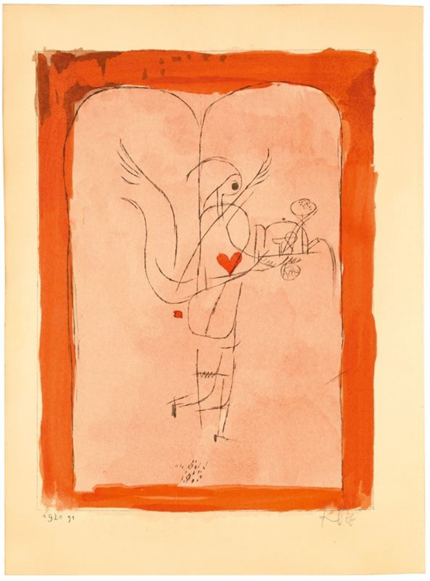 Paul Klee (Münchenbuchsee 1879 – 1940 Muralto bei Locarno)„Ein Genius serviert ein kleines