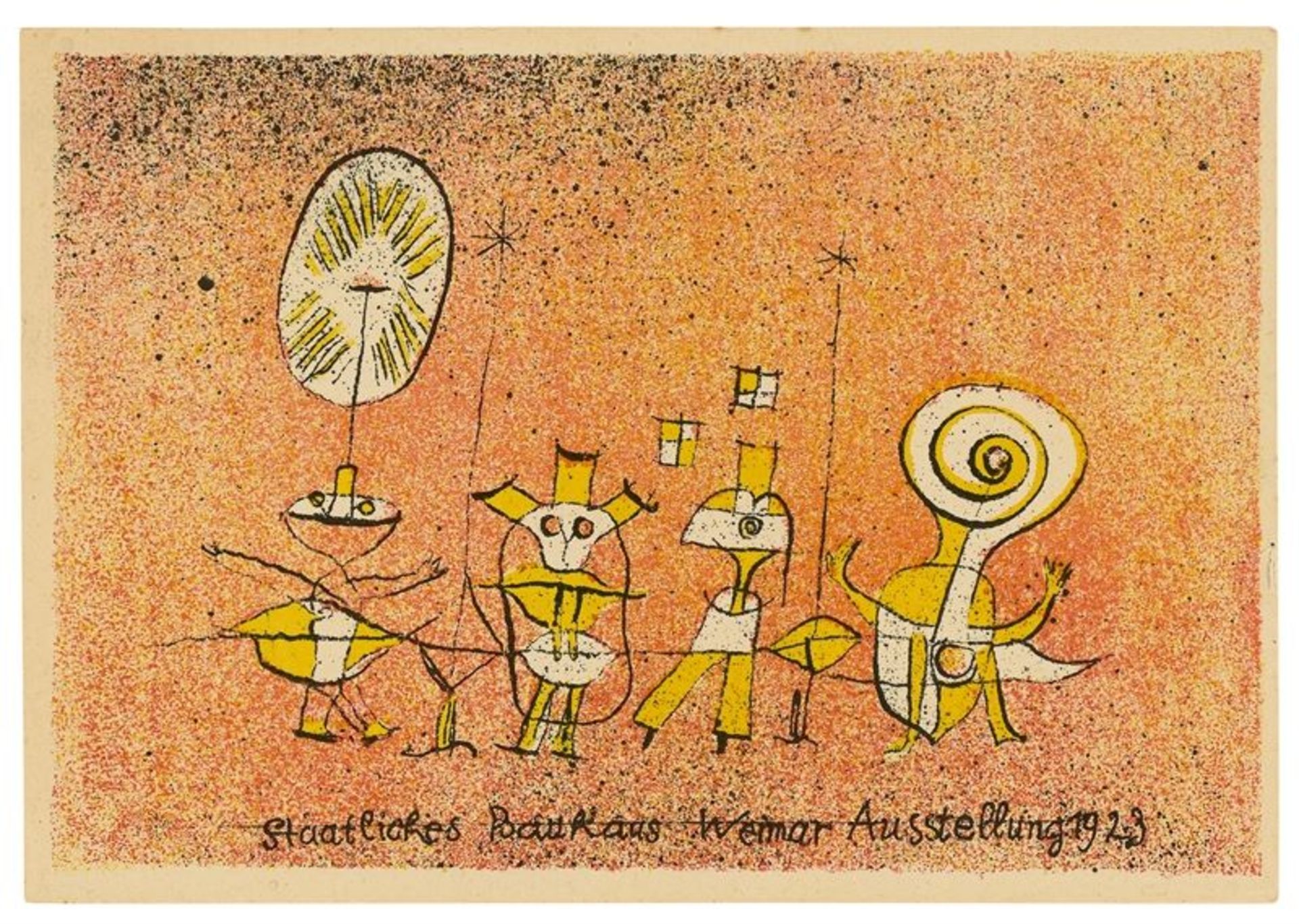 Paul Klee (Münchenbuchsee 1879 – 1940 Muralto bei Locarno)„Die heitere Seite“. 1923Farblithografie
