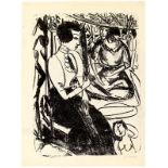 Ernst Ludwig Kirchner (Aschaffenburg 1880 – 1938 Davos)„Gerda und Erna“. 1912Lithografie auf glattem