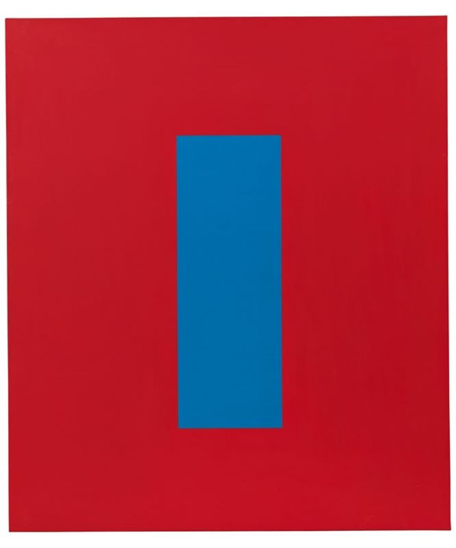 Ulrich Erben (Düsseldorf 1940 – lebt in Düsseldorf)„Rot und Blau“. 1988Acryl auf Leinwand. 200 × 171