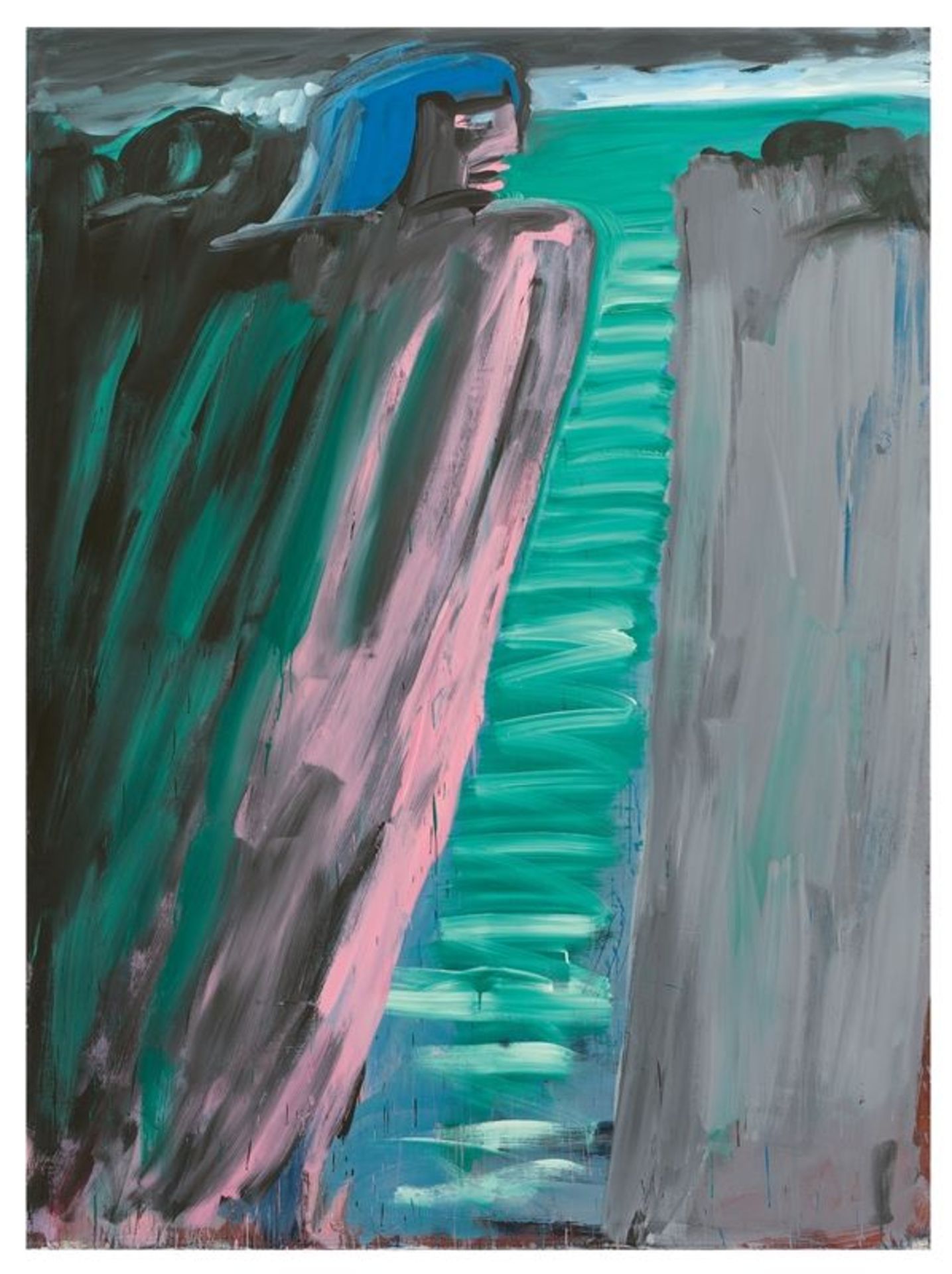 Karl Horst Hödicke (Nürnberg 1938 – lebt in Berlin)„Felsen der Sirene“. 1982Öl auf Leinwand. 230 ×