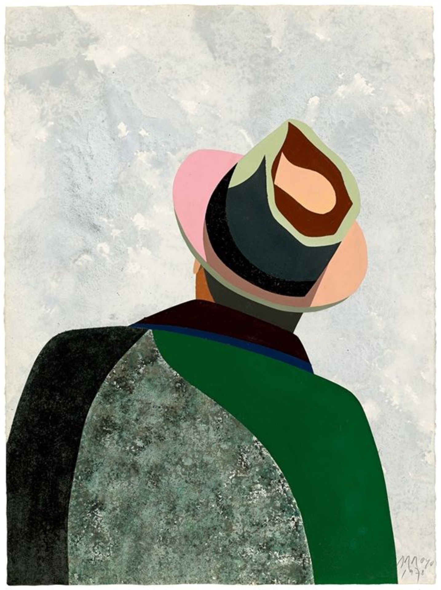 Eduardo Arroyo (1937 – Madrid – 2018)„FAUST“. 1978Acryl und Aquarell auf Papier. 75,8 × 56 cm ( 29 ⅞