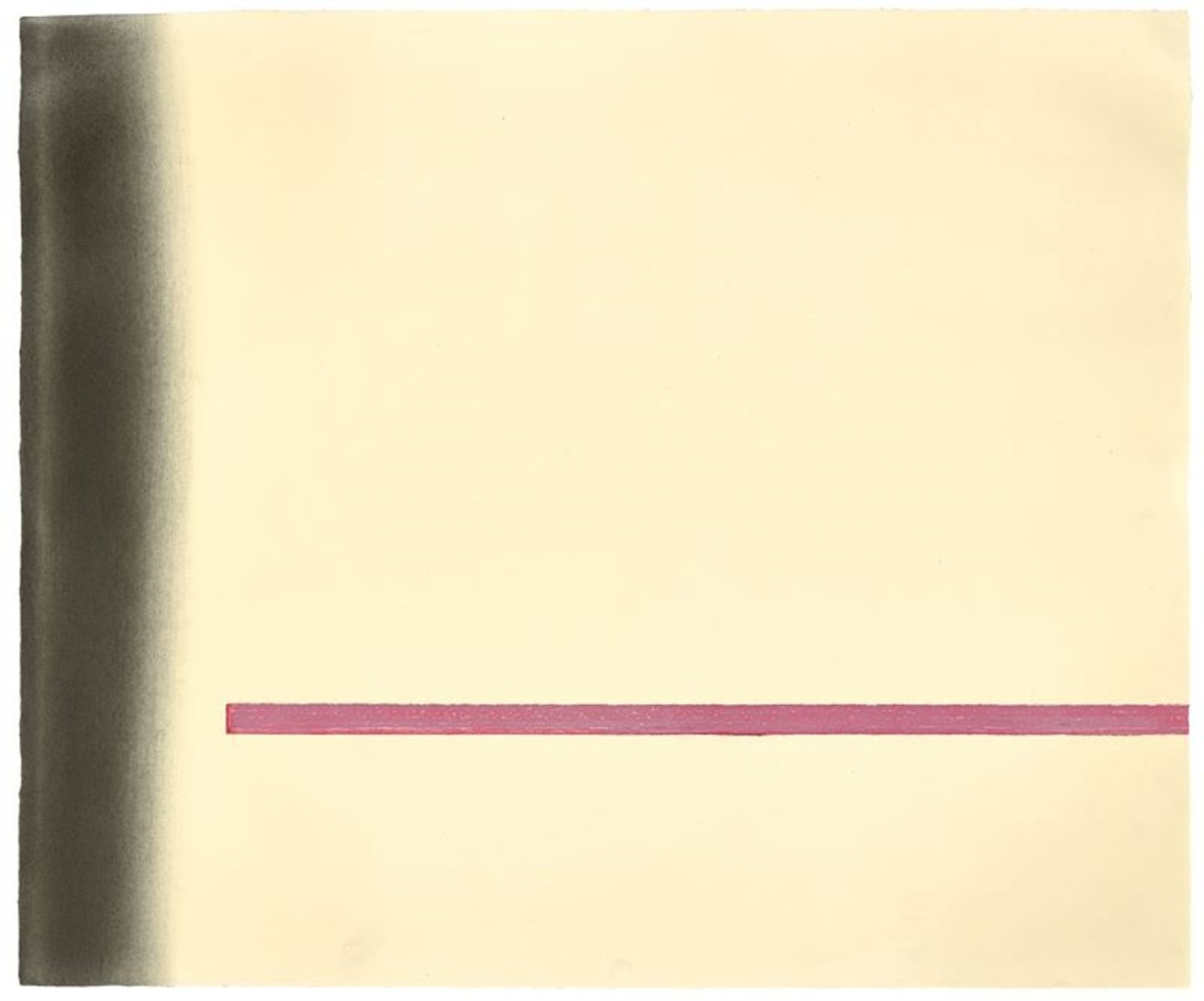 Rupprecht Geiger (1908 – München – 2009)„Linie und Raum“ („4/87“). 1987Grafit und Ölkreide auf