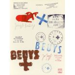 Joseph Beuys (Krefeld 1921 – 1986 Düsseldorf)Gespräch. 1974Stempel- und Tuschezeichnung auf Seite