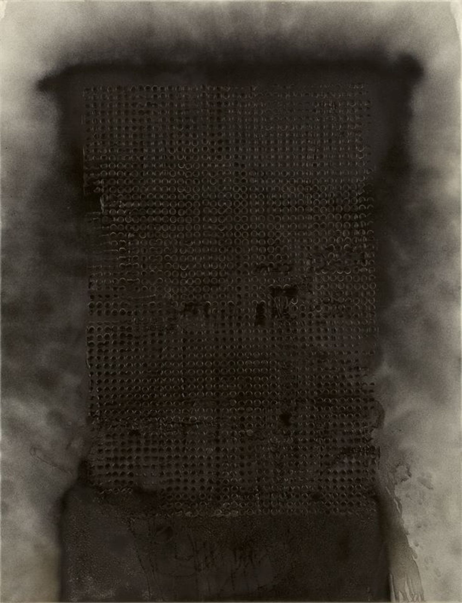 Otto Piene (Laasphe/Westfalen 1928 – 2014 Berlin)„Black Manhattan“. 1983Öl und Feuergouache auf