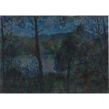Erich Büttner (Berlin 1889 – 1936 Freiburg/Breisgau)Waldsee. Öl auf Leinwand. 41,5 × 57,5 cm (
