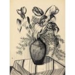 Christian Arnold (Fürth/Bayern 1889 – 1960 Bremen)„Tulpen“. 1936Tuschfeder auf Papier. 63,4 × 47,2