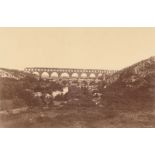 Édouard Denis Baldus (Grünebach 1813 – 1889 Arcueil)Le Pont du Gard. 1855Vintage. Albuminabzug. 28,1