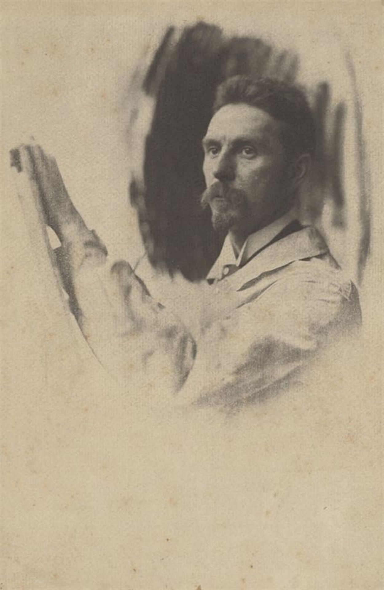 Pierre Dubreuil (Lille 1872 – 1944 Grenoble)„Portrait of a Painter“. 1902Vintage. Mehrfacher