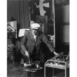 Robert Doisneau (Gentilly 1912 – 1994 Paris)Georges Braque, Paris. 1953Späterer Silbergelatineabzug.