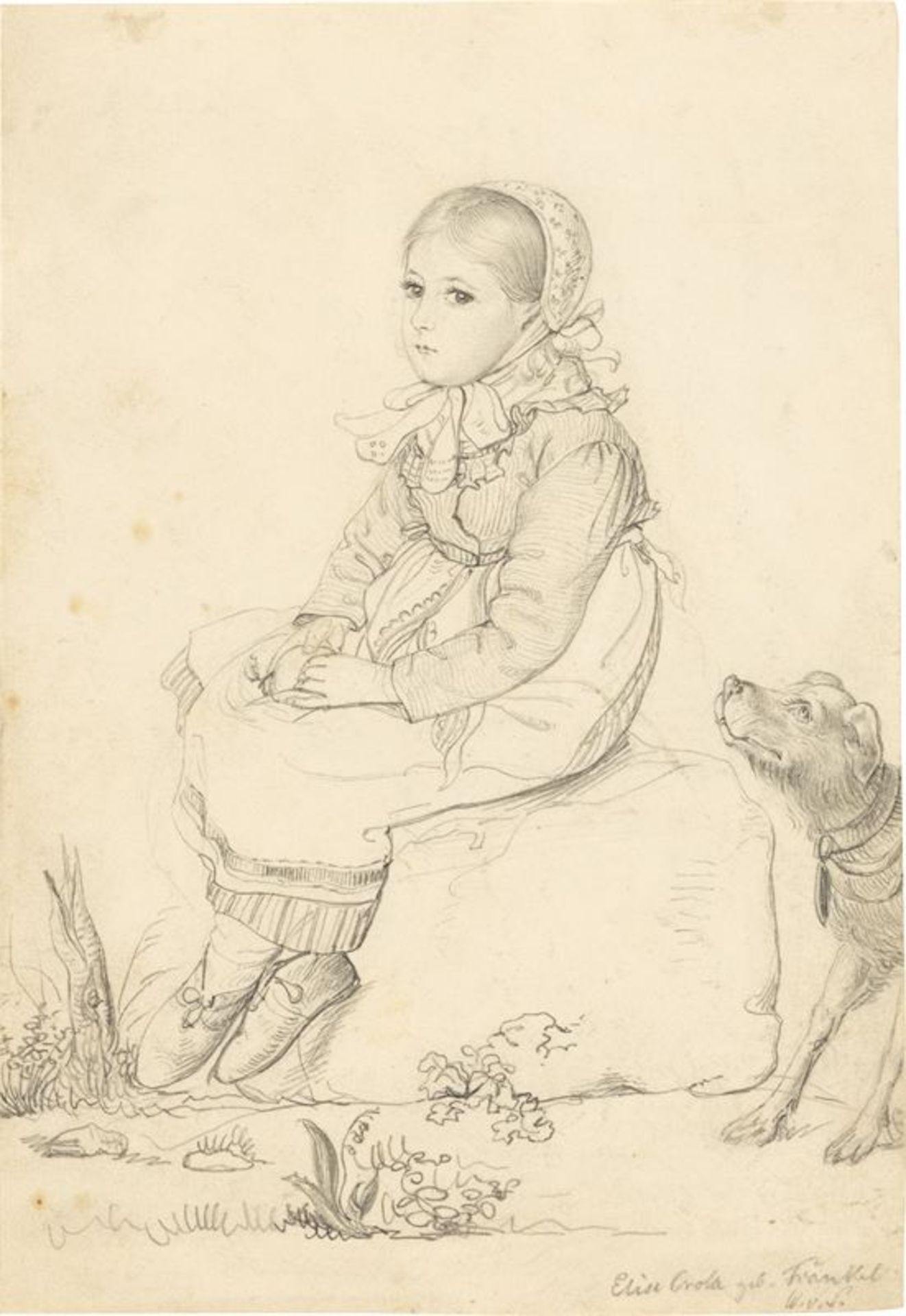 Wilhelm von Schadow (Berlin 1788 – 1862 Düsseldorf)Die Malerin Elise Crola, geb. Fränkel, als
