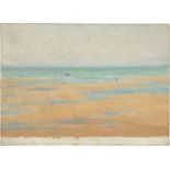 Jules-Cyrilles Cavé (1859 – Paris – 1946)Strand bei Mittagsebbe (Meeresstudie). Öl auf Leinwand