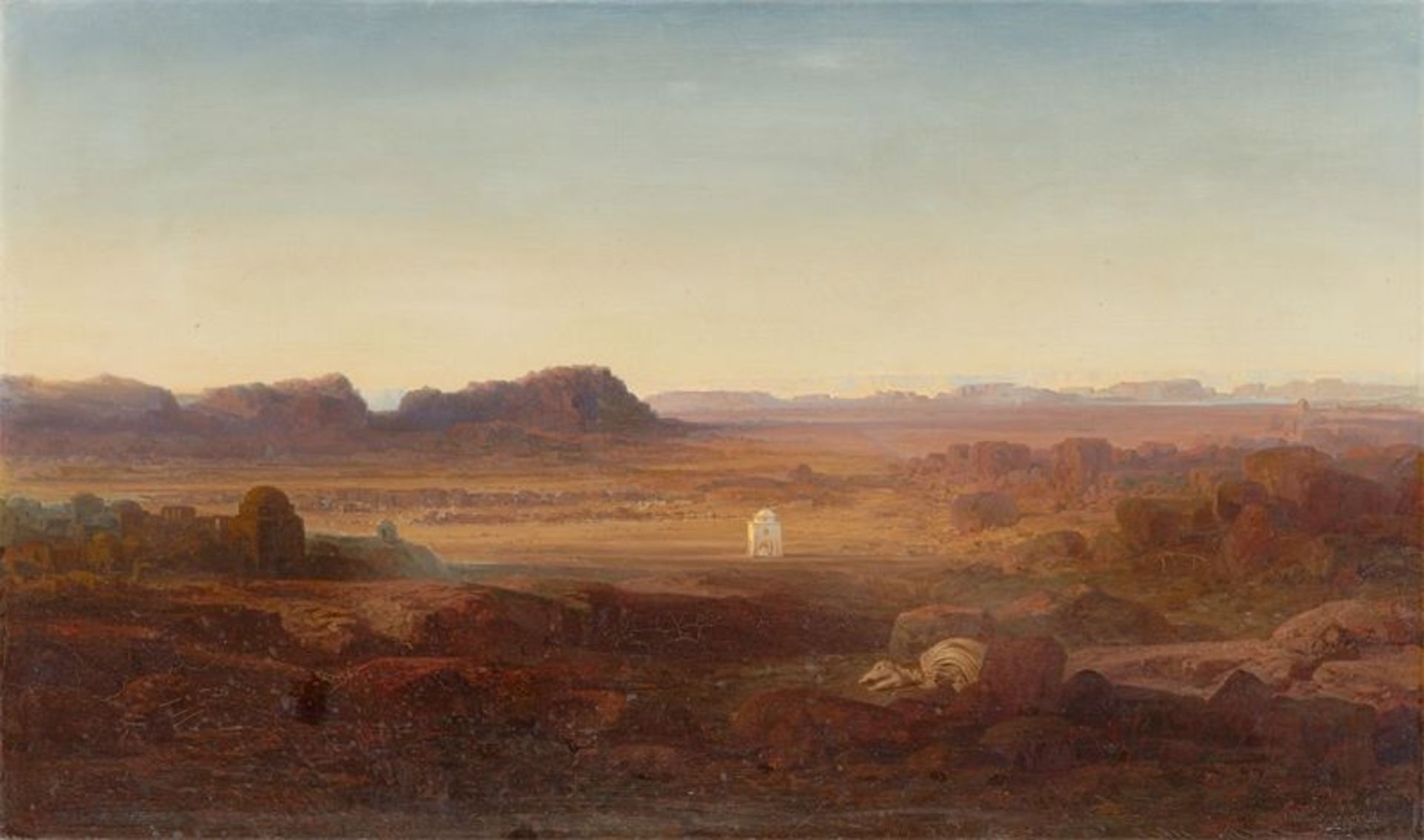 Bernhard Fiedler (Berlin 1816 – 1904 Triest)„Die Granitbrüche der alten Ägypter in der Nubischen