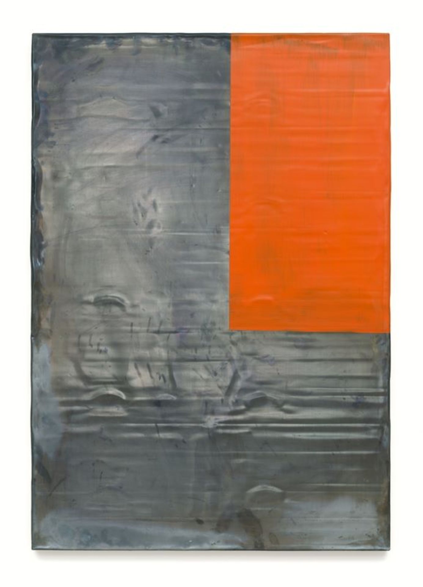 Günther Förg (Füssen 1952 – 2013 Freiburg)Ohne Titel. 1991Acryl auf Blei auf Holz. 130,5 × 90,5 cm (