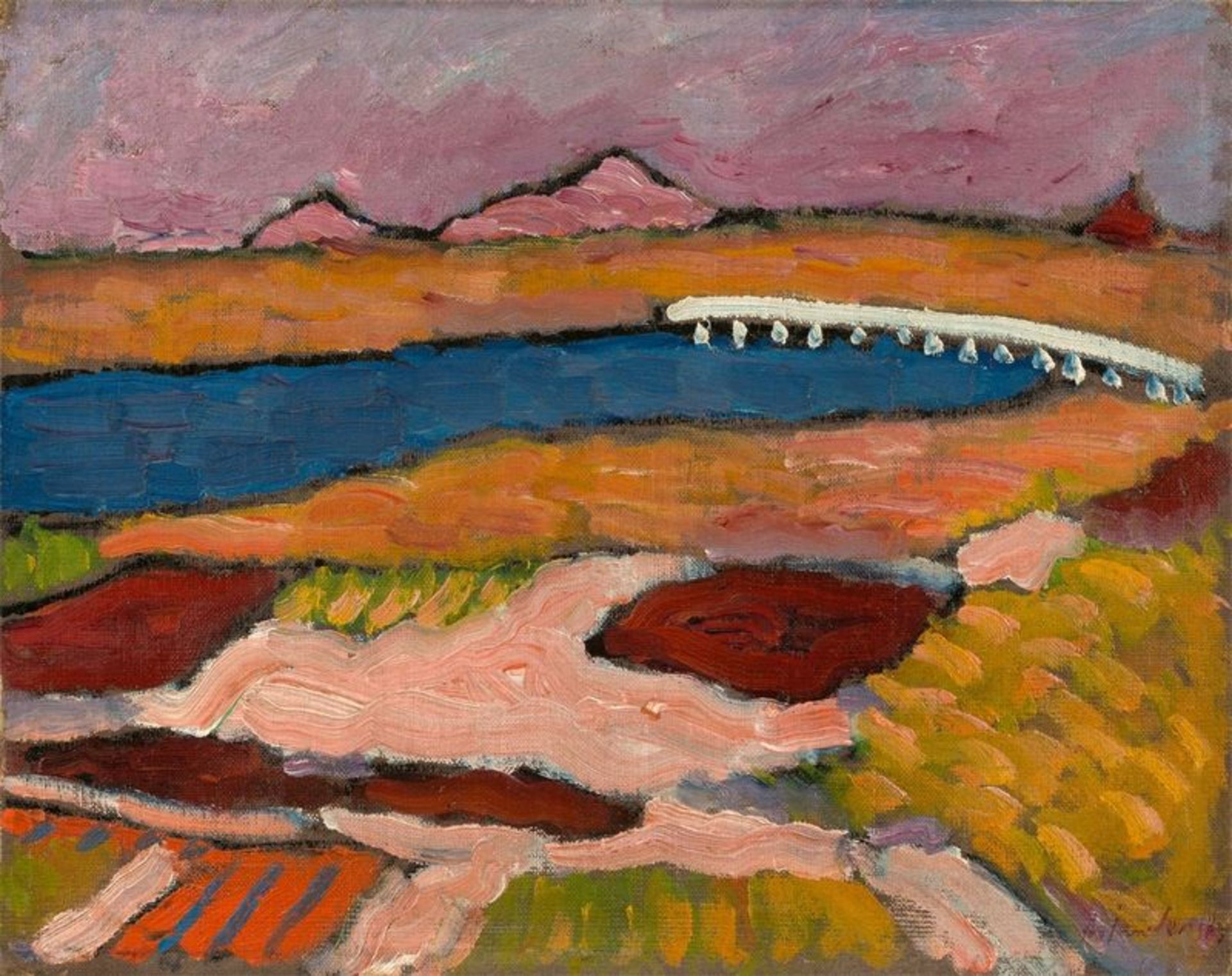 Alexej von Jawlensky (Torschok 1864 – 1941 Wiesbaden)„Prerow (Darß), Pommern“. 1911Öl auf Leinwand