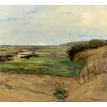 Max Liebermann (1847 – Berlin – 1935)„Dünenlandschaft“. 1912Öl auf Leinwand. 65,5 × 71,5 cm ( 25 ¾ ×
