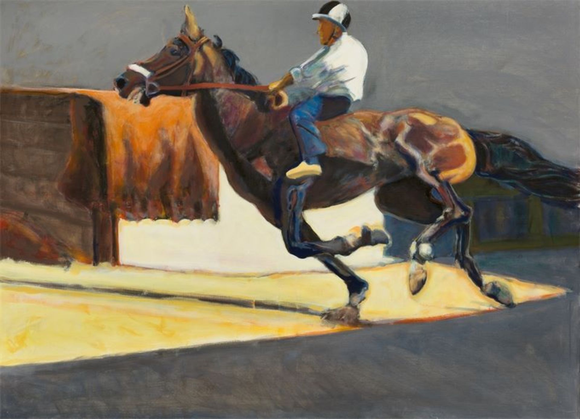 Norbert Tadeusz (Dortmund 1940 – 2011 Düsseldorf)„Cavallo (3)“. 1999Acryl auf Leinwand. 130 × 180 cm