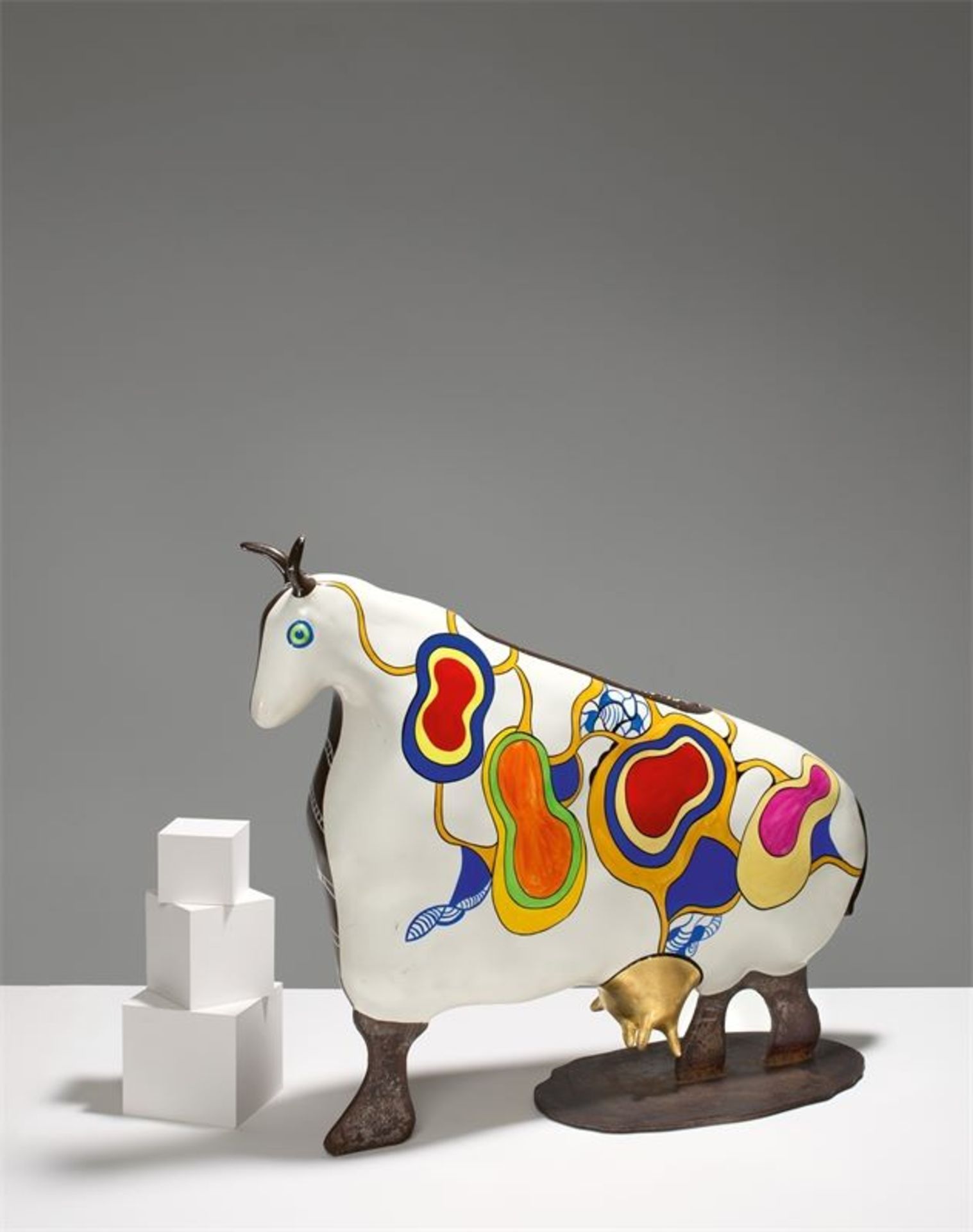 Niki de Saint Phalle (Neuilly-sur-Seine 1930 – 2002 San Diego)Vache Vase. 1992Kunstharz, farbig