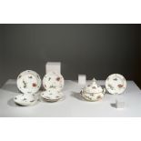 Porzellanmanufaktur Meissen ()Vier Teller mit Sulkowski-Ozier-Relief und „Koreanischer Löwe“-