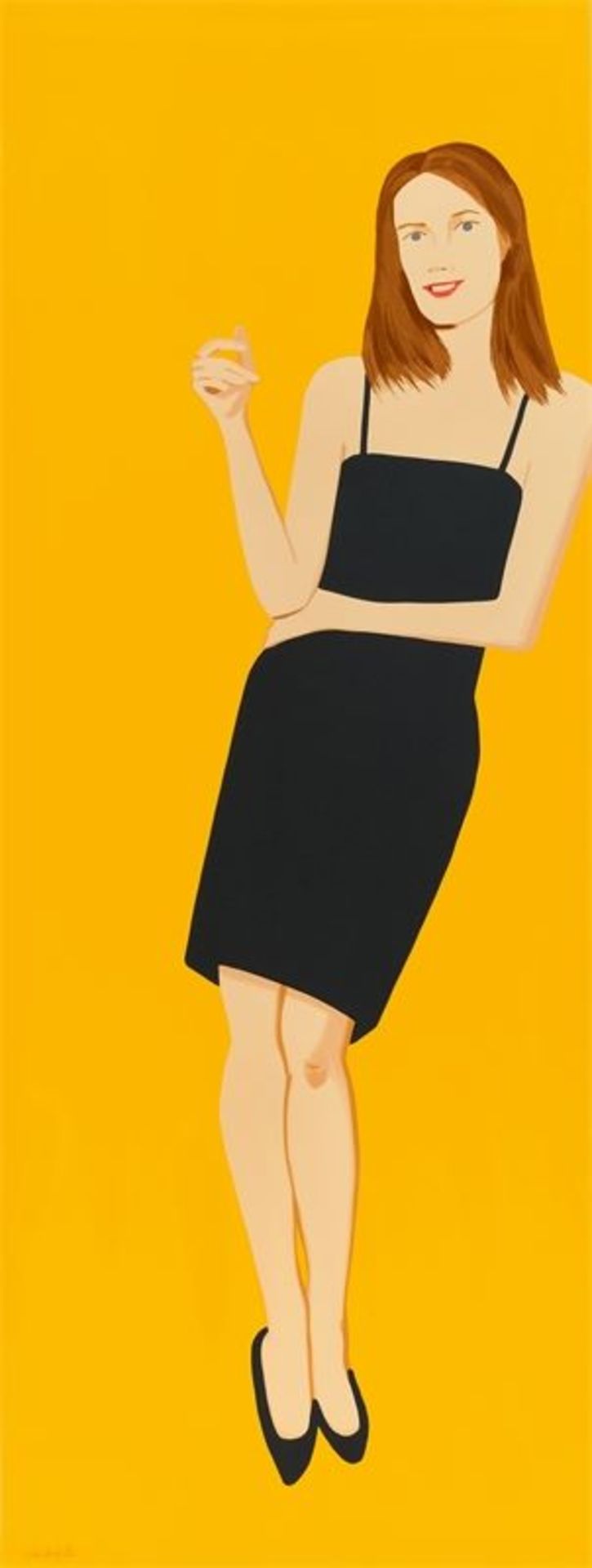 Alex Katz (New York 1927 – lebt in New York)Black Dress 4 (Sharon). 2015Farbserigrafie auf Velin.