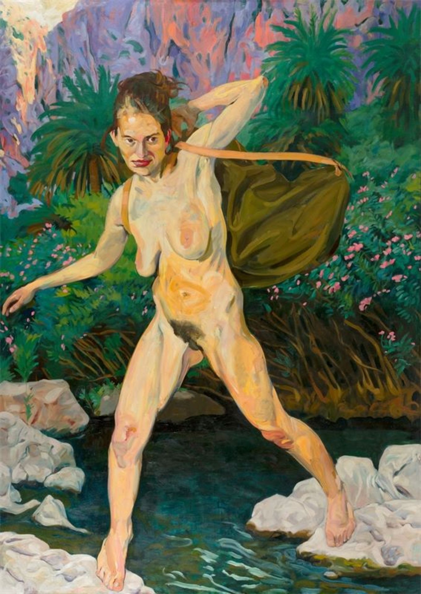 Johannes Grützke (1937 – Berlin – 2017)„Gesundheit“. 1991Öl auf Leinwand. 280 × 200 cm ( 110 ¼ ×