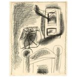 Pablo Picasso (Málaga 1881 – 1973 Mougins)„Hibou au crayon“. 1947Lithografie auf Arches-Velin. 63,