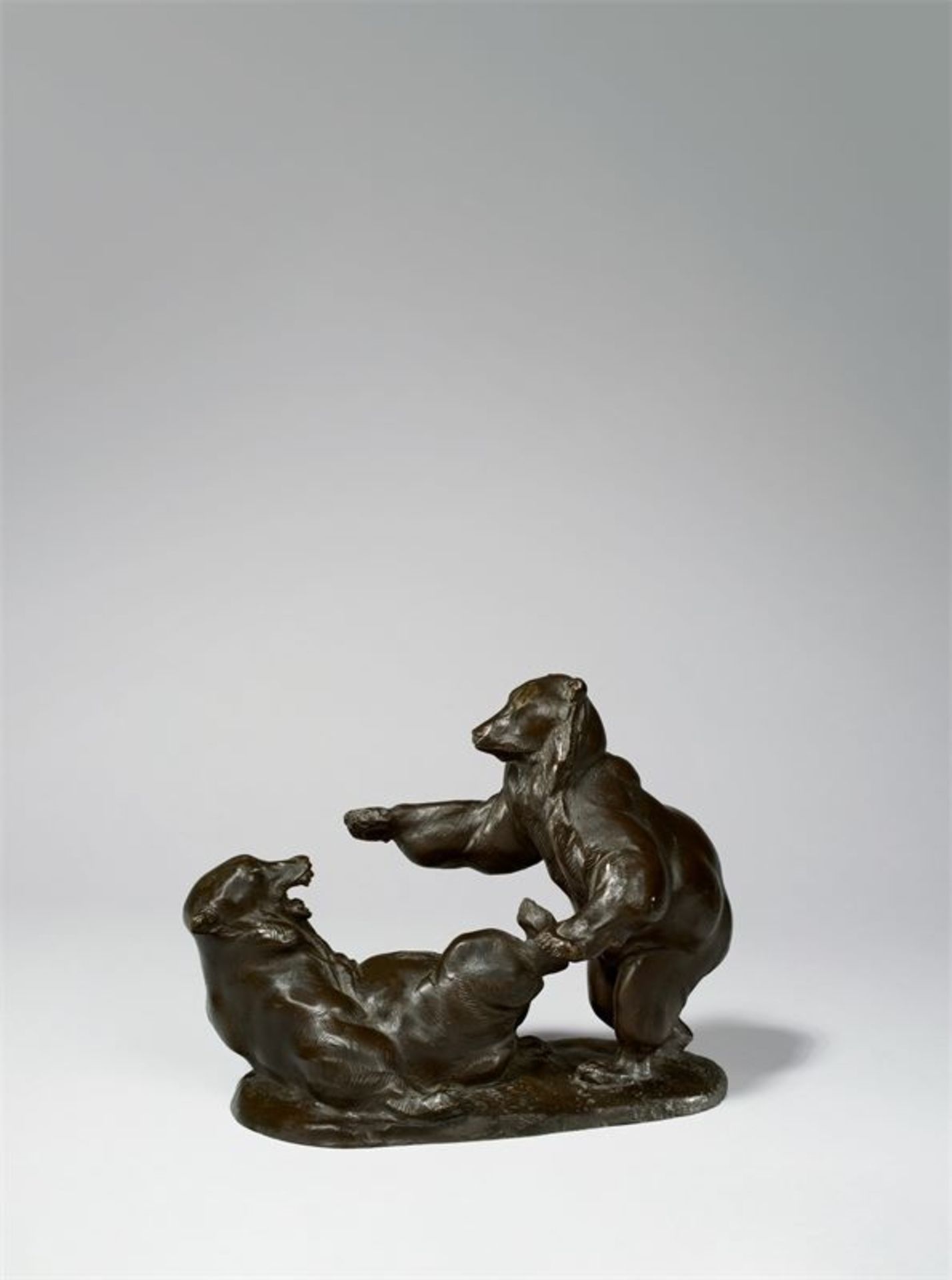 August Gaul (Großauheim b. Hanau 1869 – 1921 Berlin)„Spielende Bären“. 1899Bronze mit schwarzbrauner