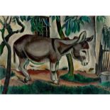 Richard Seewald (Arenswalde 1889 – 1976 München)Esel im Garten. 1918Öl auf Leinwand. 50 × 70 cm ( 19