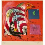 Marc Chagall (Witebsk 1887 – 1985 Saint-Paul-de-Vence)„L´arc-en-ciel“. 1969Farblithografie auf