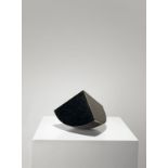 Max Bill (Winterthur 1908 – 1994 Berlin)“pyramide in form einer achtelkugel“. Black granite. Height: