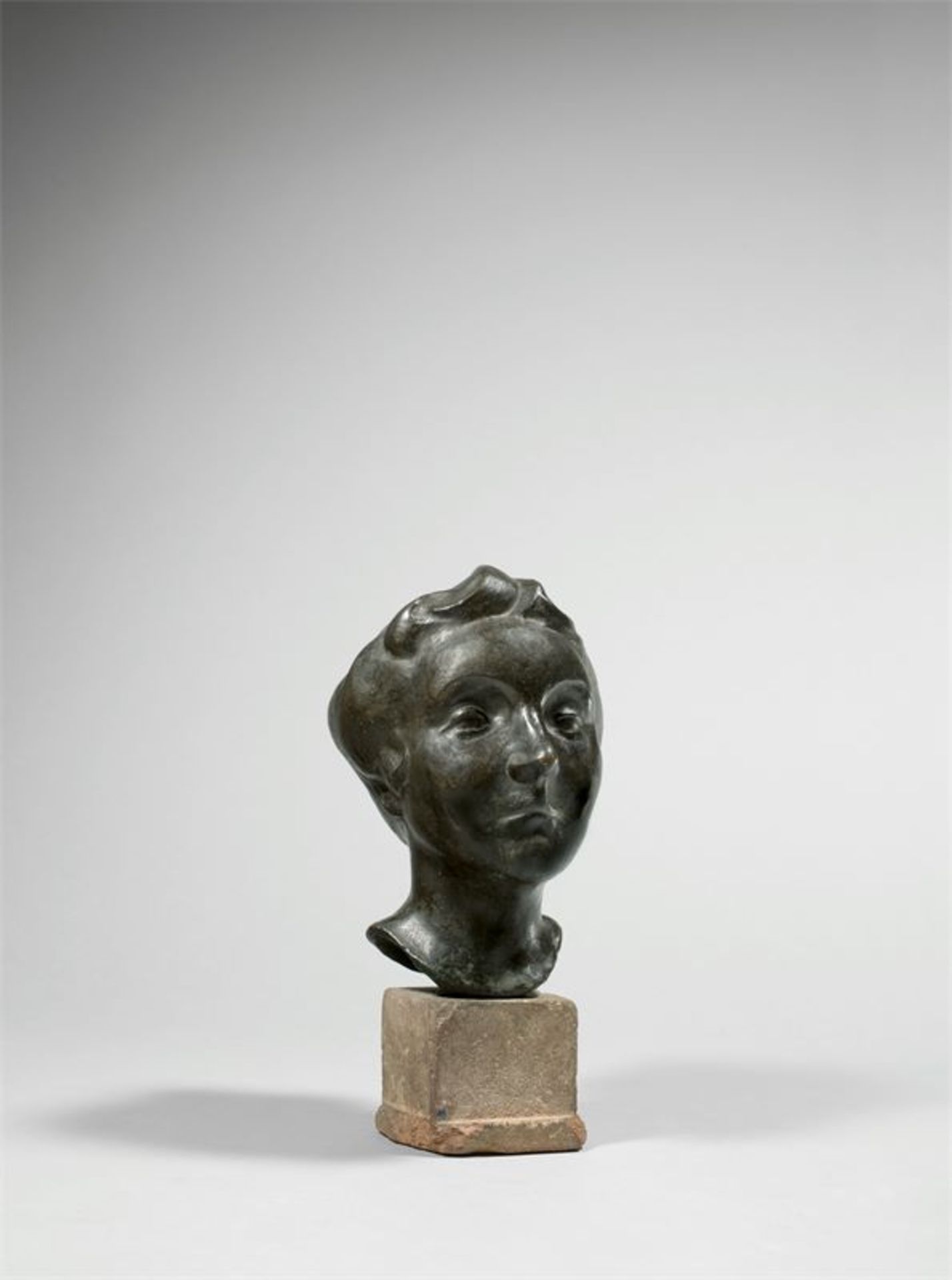 Richard Scheibe (Chemnitz 1879 – 1964 Berlin)Yvette Guilbert (?). 1920sBronze with black-brown