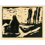 Karl Schmidt-Rottluff (Rottluff 1884 – 1976 Berlin)„März“. 1910Holzschnitt auf Velin. 31,2 × 40,8 cm