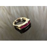 18CT Gold Ruby and Diamond Ring