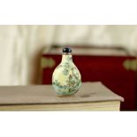 A Remarkable Chinese Porcelain Snuff Bottle