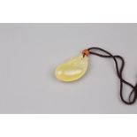 Yellow Jadeite Pendant