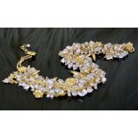 A Beautiful Designer's Nature Pearl Gilt Silver Necklace