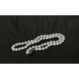 A STUNNING Gilt Silver Mikimoto Pearl Necklace