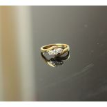 A Yellow Gold Trilogy Diamond Ring