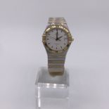 Omega Constellation Steel and Gold Ref 12123000