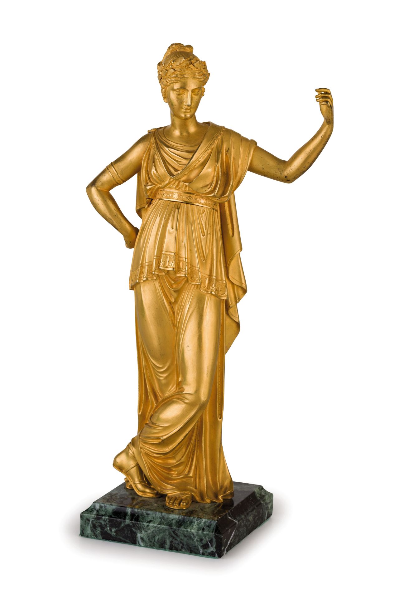 SCULTURA IN BRONZO DORATO, XIX SECOLO