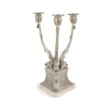 CANDELABRO IN ARGENTO, MILANO, XX SECOLO, ORAFO M. BUCCELLATI