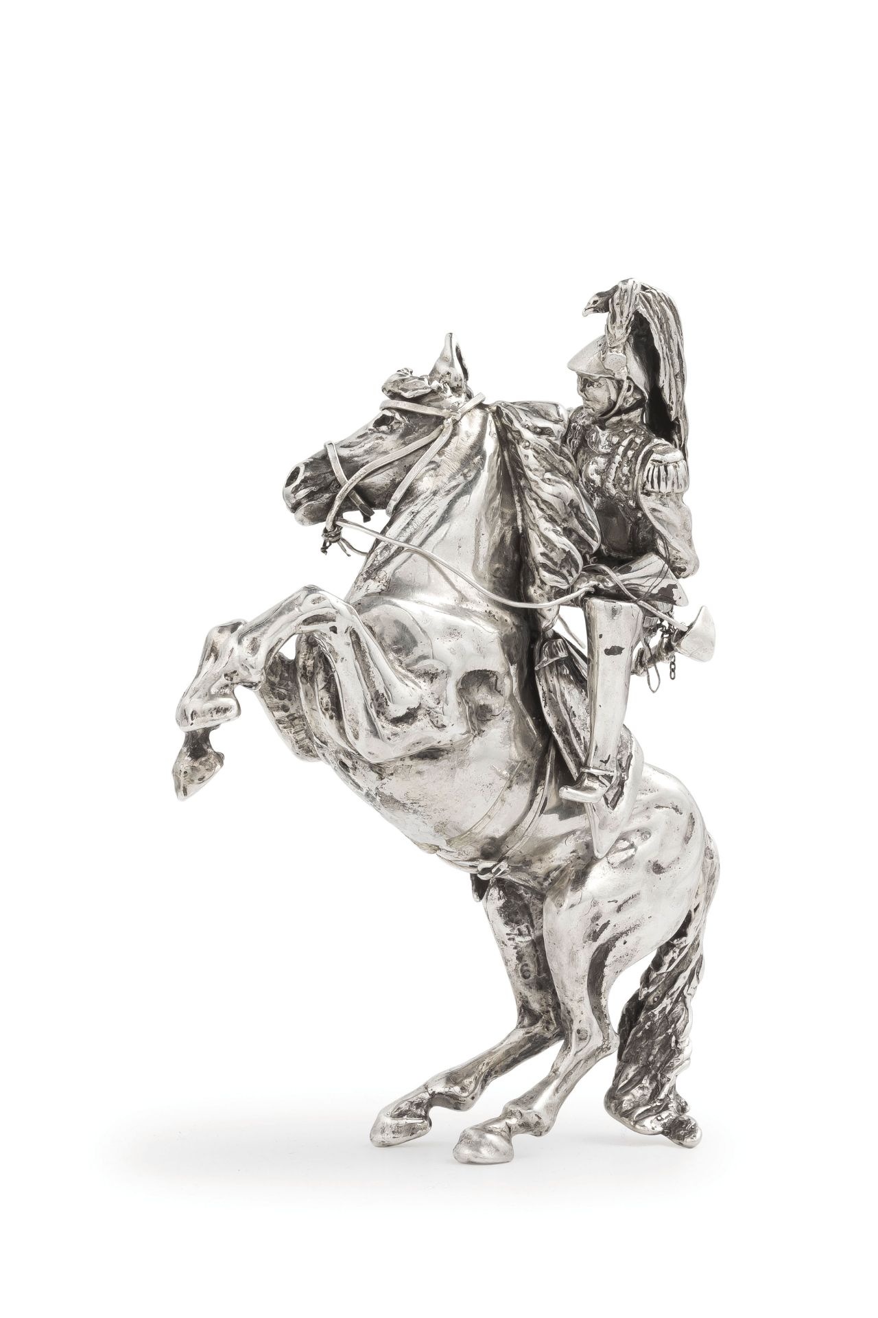 FIGURA A CAVALLO IN ARGENTO, XX SECOLO